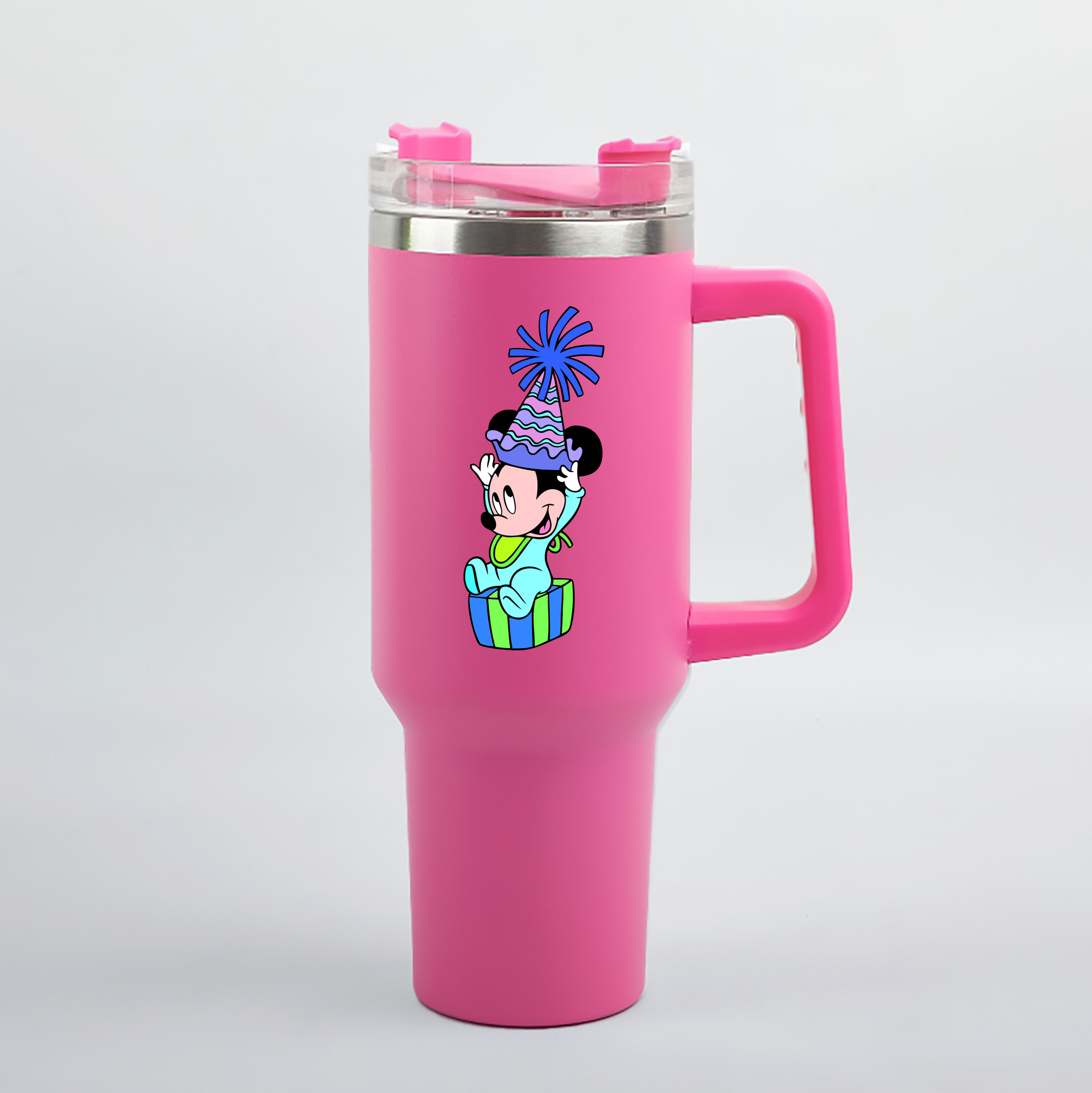 （画像用） ミッキーマウス Mickey Mouse 1200mL車用タンブラー（カラープリント）